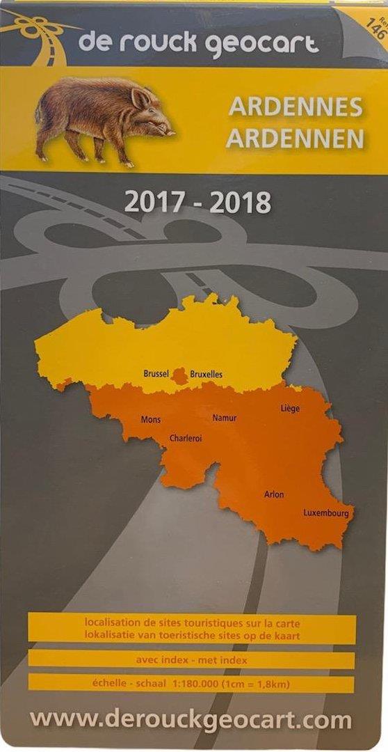 Carte Ardennes + la Wallonie / Kaart Ardennen + Wallonie (RRM 146)